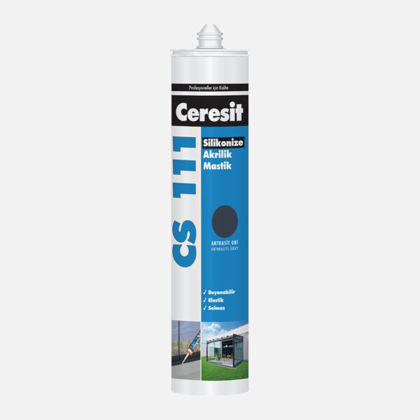 Henkel Ceresit CS 111 Akrilik Mastik Antrasit 240 ml