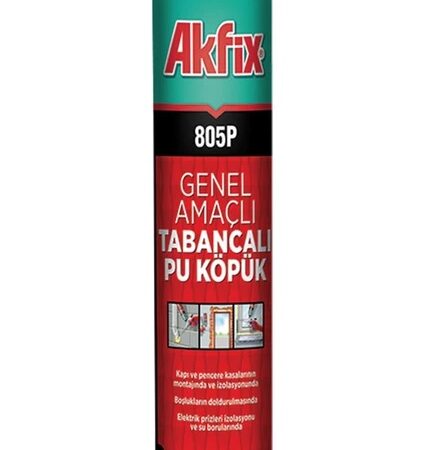 Akfix 805P Poliüretan Montaj Köpüğü Tabancalı 750 Ml (1000 Gr)