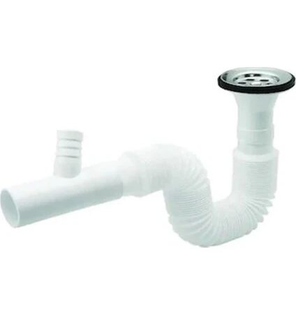 Lavabo Sifonu Körüklü Çatallı