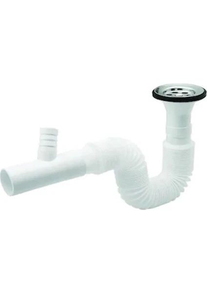 Lavabo Sifonu Körüklü Çatallı