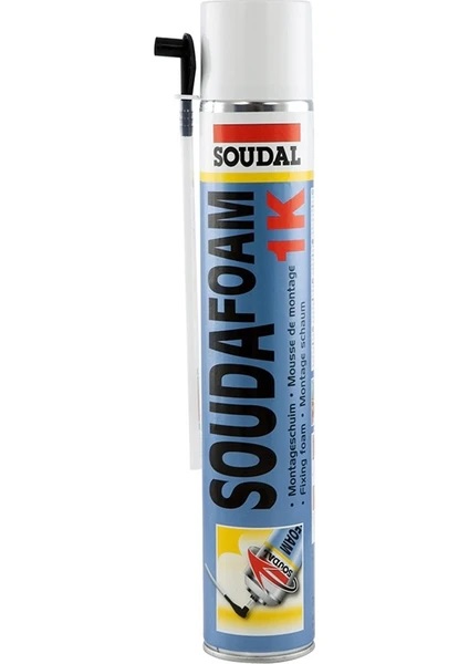 Soudal Soudafoam 1K PU Köpük Pipetli 750 Ml (1000 Gr)