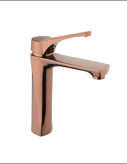 Kare Platin Mix Lavabo Bataryası Rose