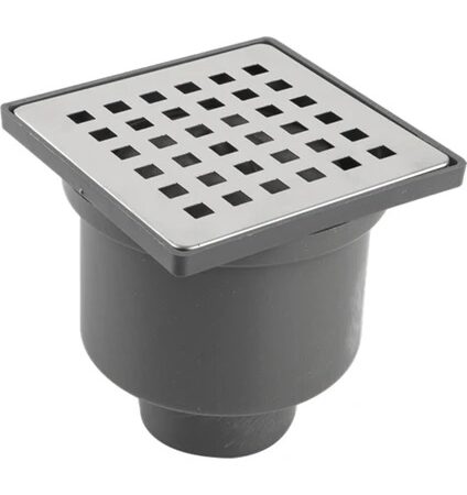 Krom Yer Süzgeci Alttan Çıkışlı 10*10 Q50