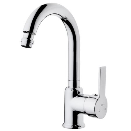 Kare Omega Mix Oynar Başlı Lavabo Bataryası Kısa Borulu