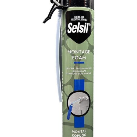 Selsil Poliüretan Montaj Köpüğü Pipetli 750 Ml (600 Gr)