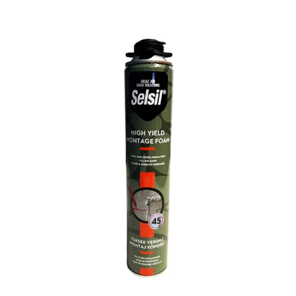Selsil Poliüretan Montaj Köpüğü Tabancalı 750 Ml (850 Gr)